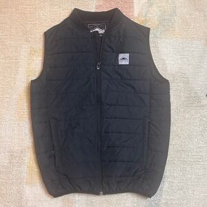 Penfield Mens Puffer Vest Black Insulated Lightweight Bomber Style Size L